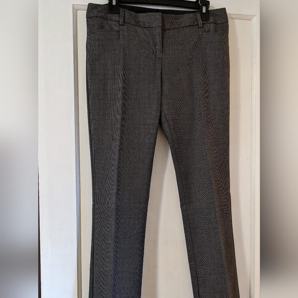 Express Women's Black & White Houndstooth Dress Trousers
